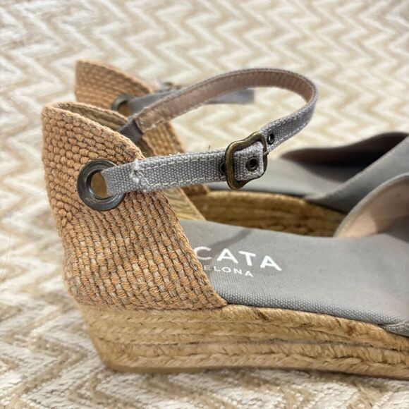Viscata Barcelona Pubol Canvas Espadrille Wedges - Picture 4 of 12